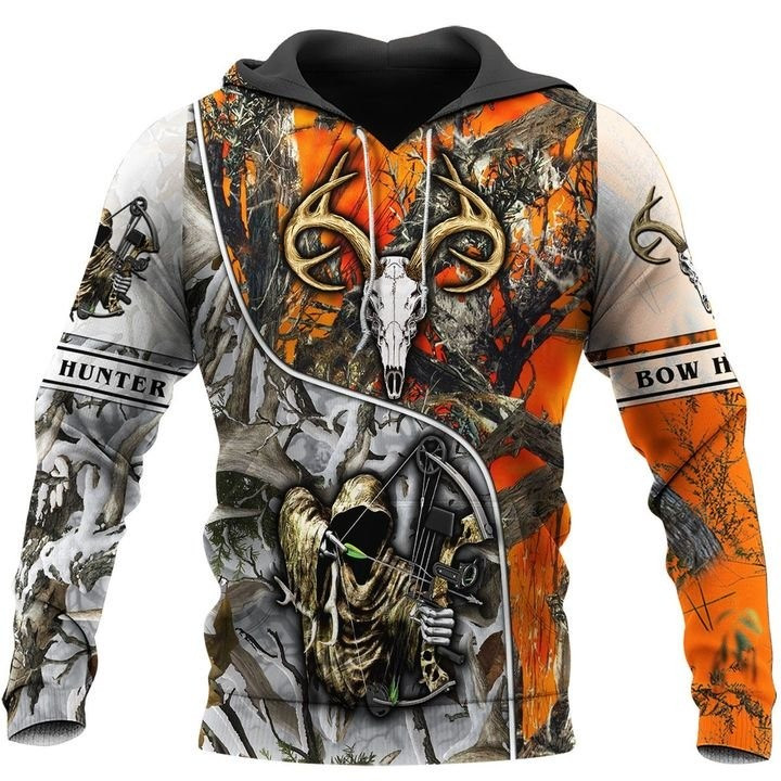 Bow Hunter Deer Camo 3D All Over Printed Sweatshirt, Hoodie, Zip Hoodie | Fan Apparel For Men, Women