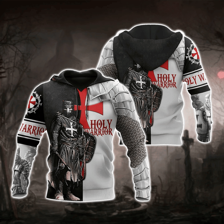 Brave Knight Templar 3D All Over Printed Sweatshirt, Hoodie, Zip Hoodie | Fan Apparel For Men, Women