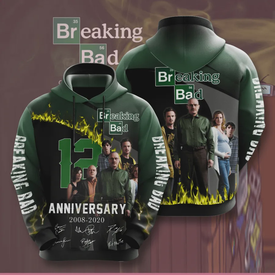 Breaking Bad 3D All Over Printed Sweatshirt, Hoodie, Zip Hoodie | Fan Apparel For Men, Women