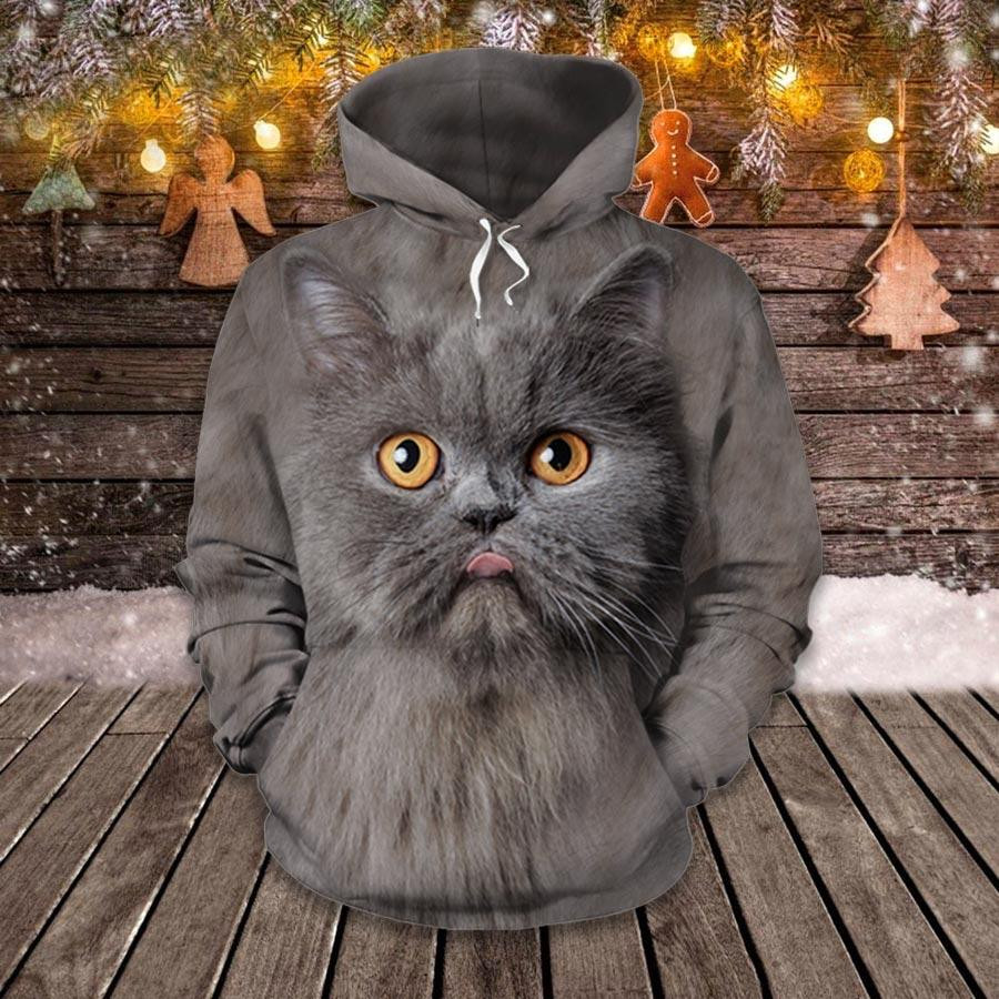 British Short Hair Cat Fur Unisex 3D All Over Printed Sweatshirt, Hoodie, Zip Hoodie | Fan Apparel For Men, Women