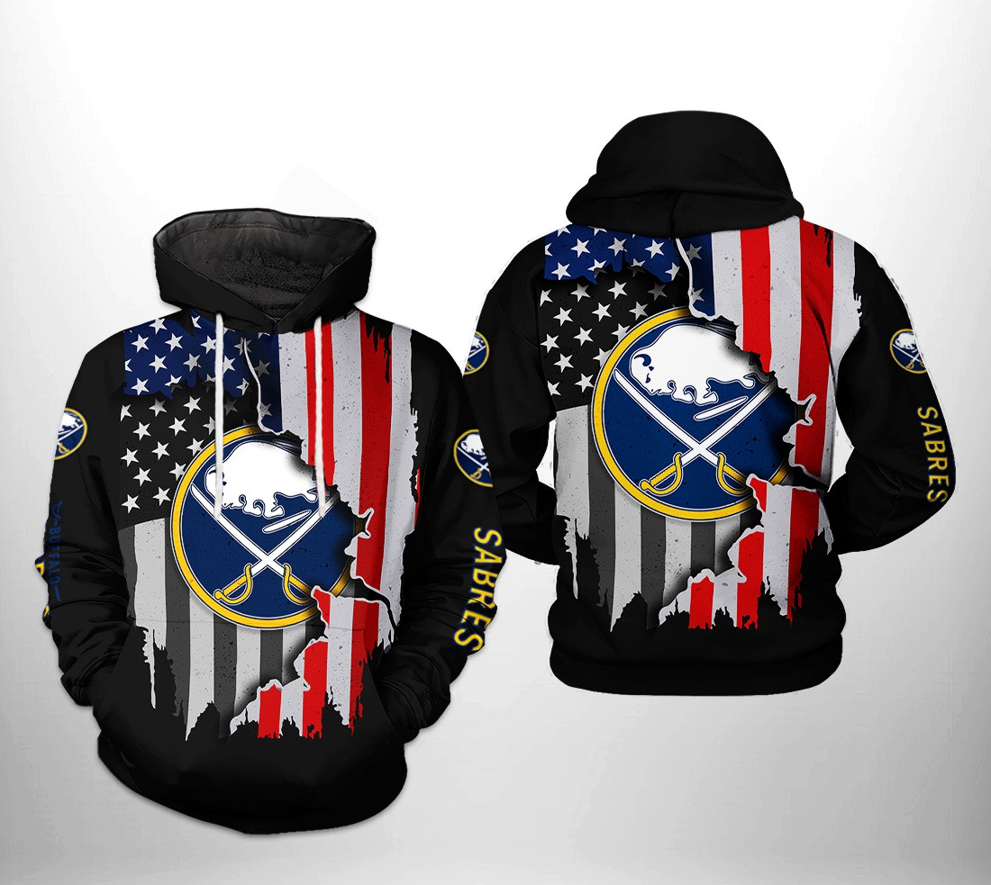 Buffalo Sabres Nhl Us Flag Team 3D All Over Printed Sweatshirt, Hoodie, Zip Hoodie | Nhl Fan Gear For Men, Women