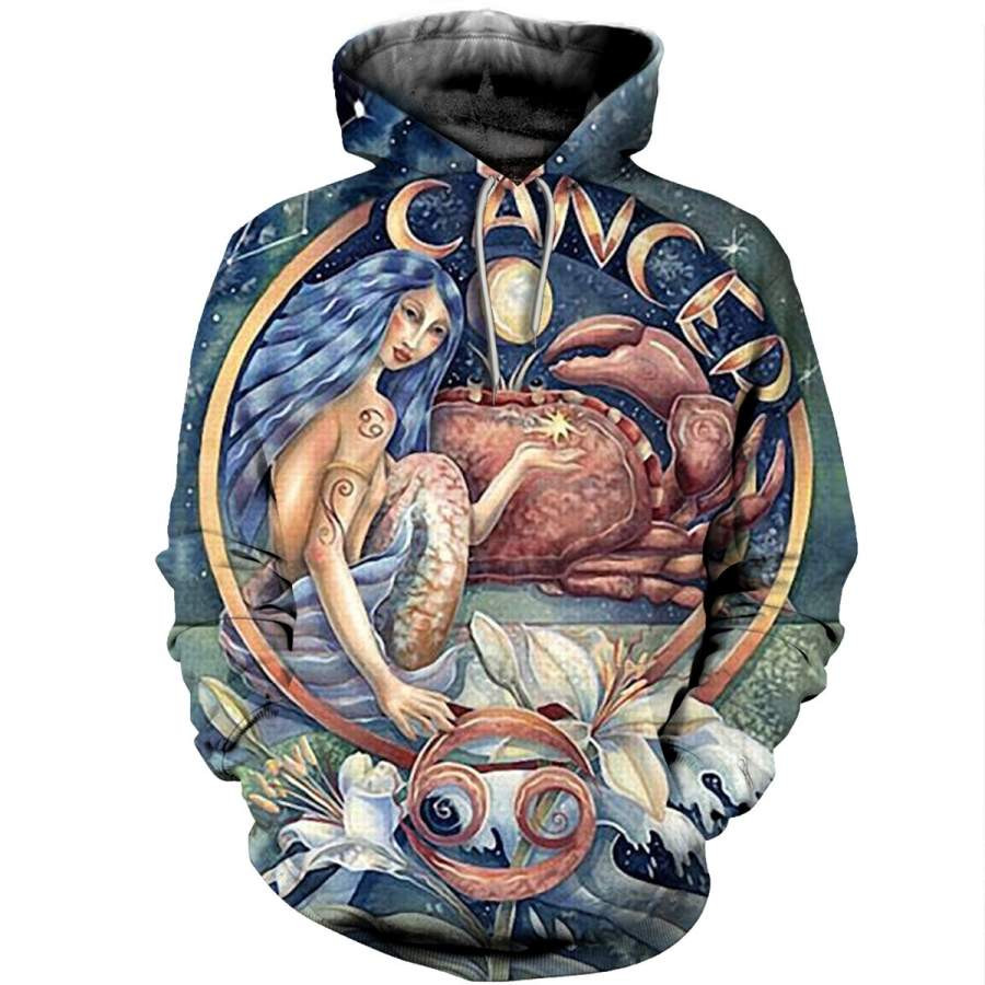 Cancer Zodiac 3D All Over Printed Sweatshirt, Hoodie, Zip Hoodie | Fan Apparel For Men, Women