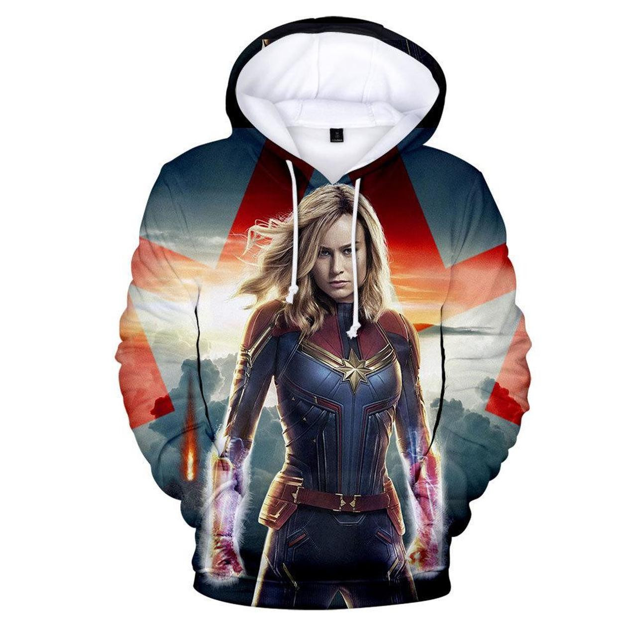 Captain Marvel Carol Danvers 3D All Over Printed Sweatshirt, Hoodie, Zip Hoodie | Fan Apparel For Men, Women