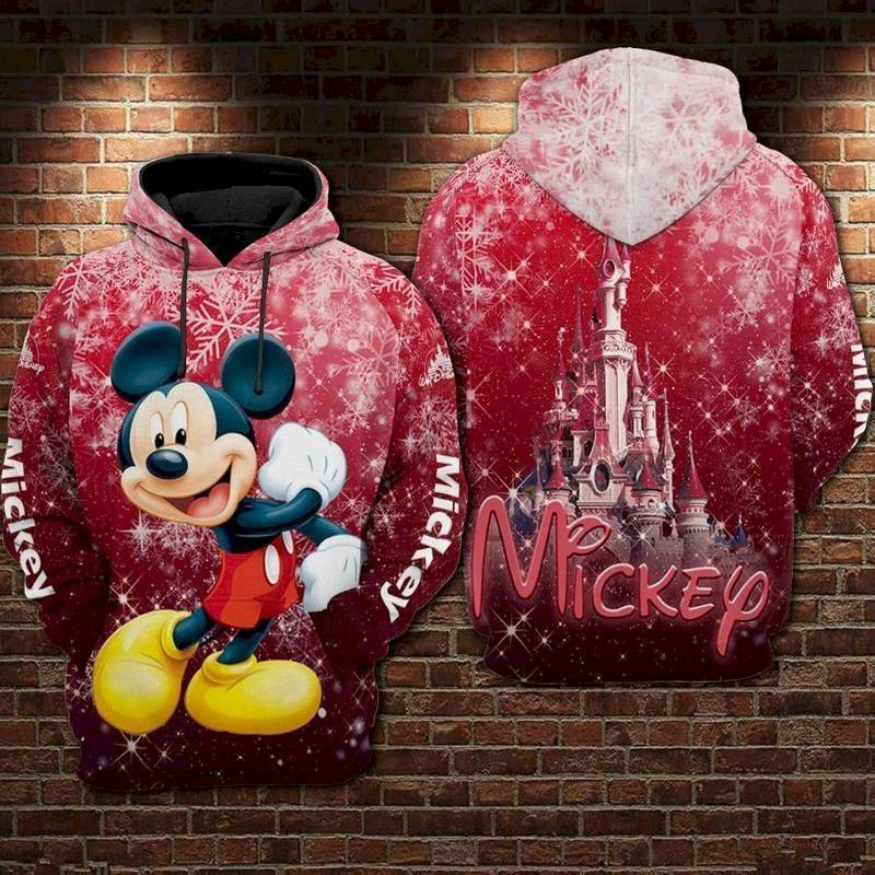Cartoon Character Mickey Bling 3D All Over Printed Sweatshirt, Hoodie, Zip Hoodie | Special Edition Fan Apparel For Men, Women