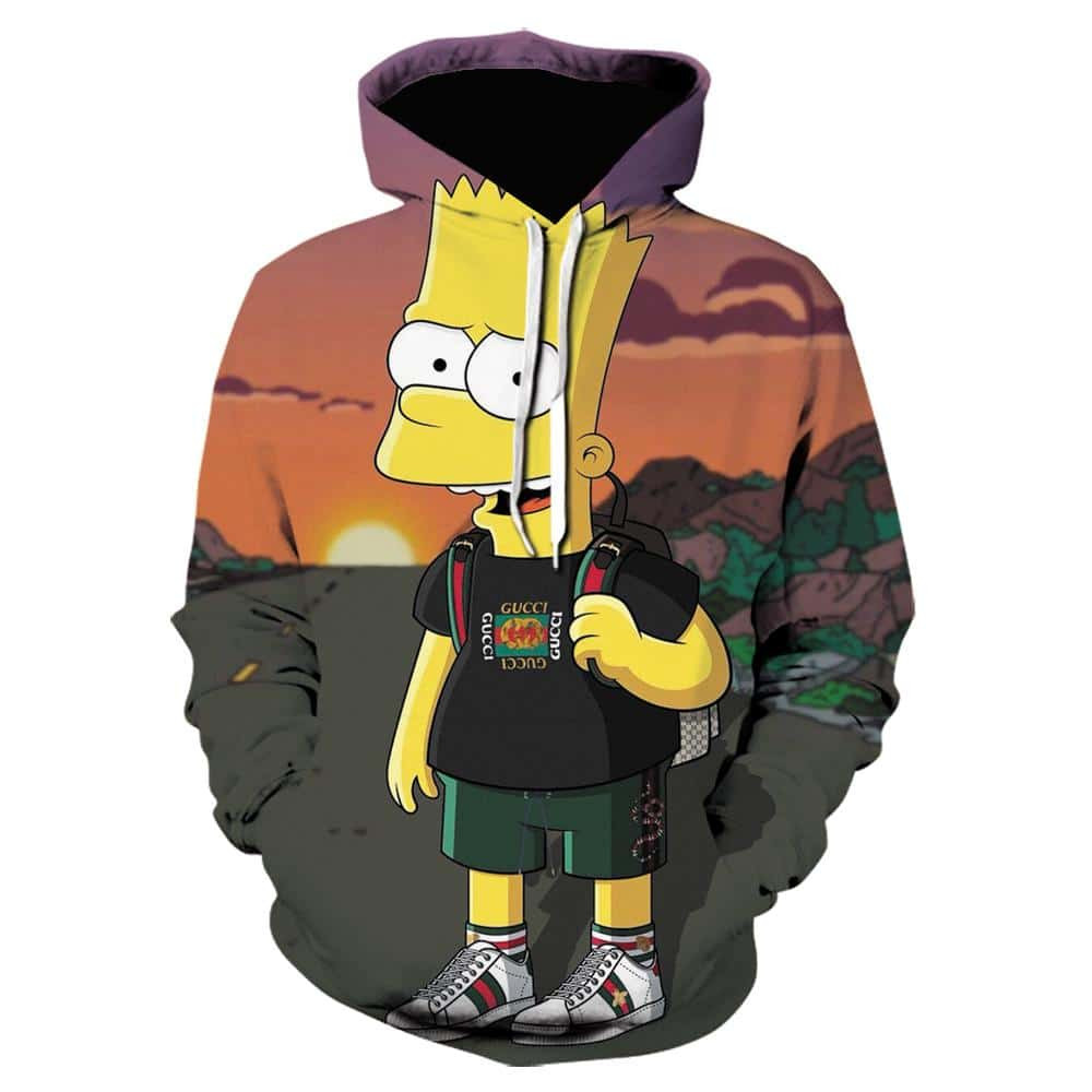 Cartoon The Simpsons 3D All Over Printed Sweatshirt, Hoodie, Zip Hoodie | Fan Apparel For Men, Women