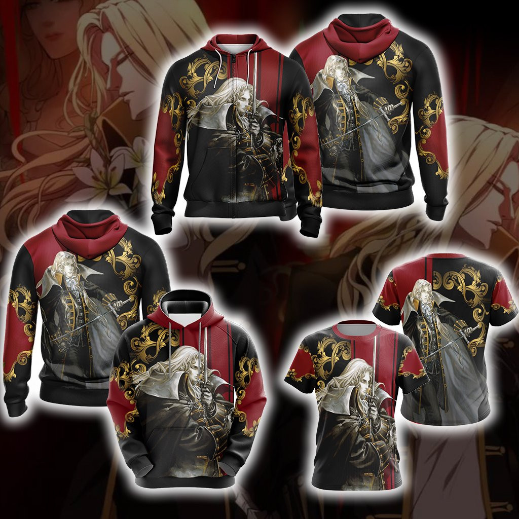 Castlevania - Alucard 3D All Over Printed Sweatshirt, Hoodie, Zip Hoodie | Fan Apparel For Men, Women