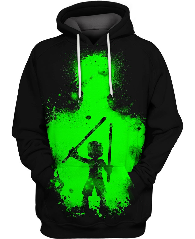 Chibi Roronoa Zoro 3D All Over Printed Sweatshirt, Hoodie, Zip Hoodie | Fan Apparel For Men, Women