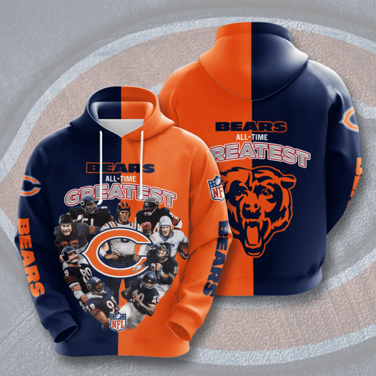 Chicago Bears 3D All Over Printed Sweatshirt, Hoodie, Zip Hoodie | Nfl Fan Gear For Men, Women