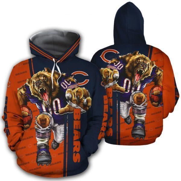Chicago Bears 3D All Over Printed Sweatshirt, Hoodie, Zip Hoodie | Nfl Fan Gear For Men, Women