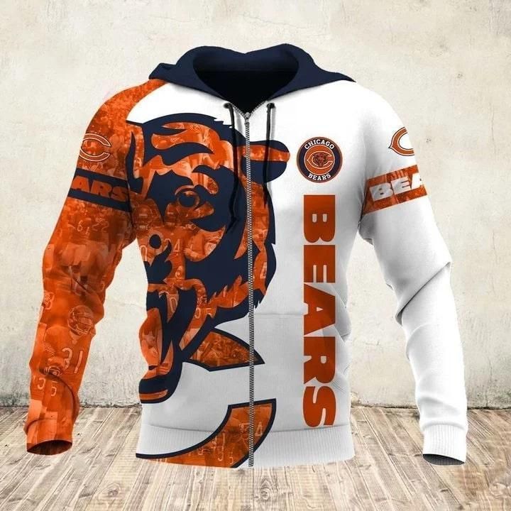 Chicago Bears 3D All Over Printed Sweatshirt, Hoodie, Zip Hoodie | Nfl Fan Gear For Men, Women