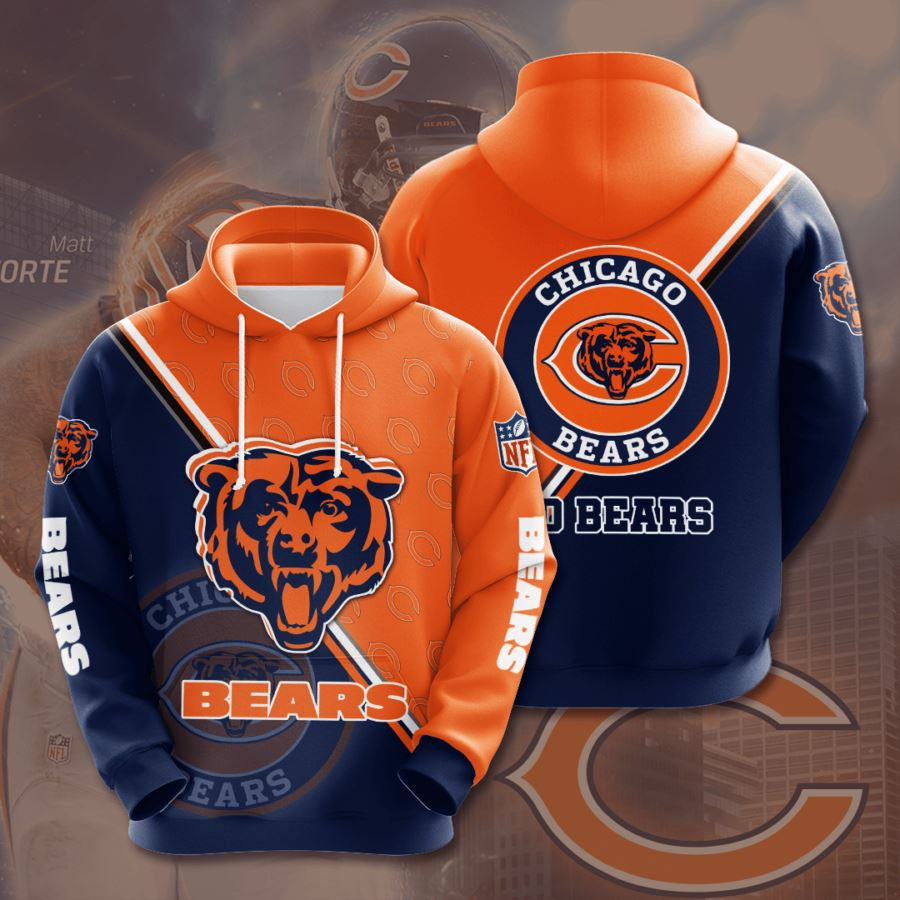Chicago Bears 3D All Over Printed Sweatshirt, Hoodie, Zip Hoodie | Nfl Fan Gear For Men, Women