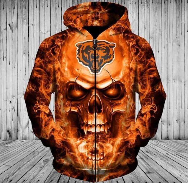 Chicago Bears 3D All Over Printed Sweatshirt, Hoodie, Zip Hoodie | Nfl Fan Gear For Men, Women