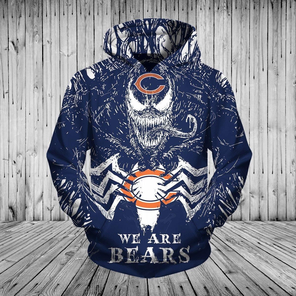 Chicago Bears 3D All Over Printed Sweatshirt, Hoodie, Zip Hoodie | Nfl Fan Gear For Men, Women