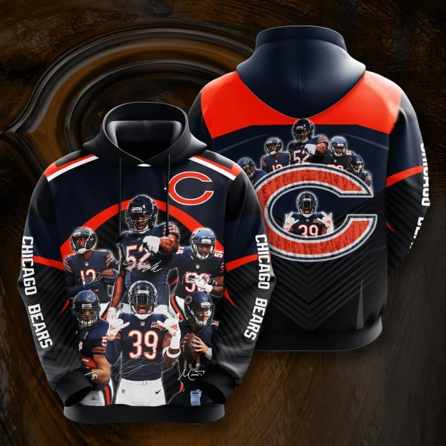 Chicago Bears 3D All Over Printed Sweatshirt, Hoodie, Zip Hoodie | Nfl Fan Gear For Men, Women
