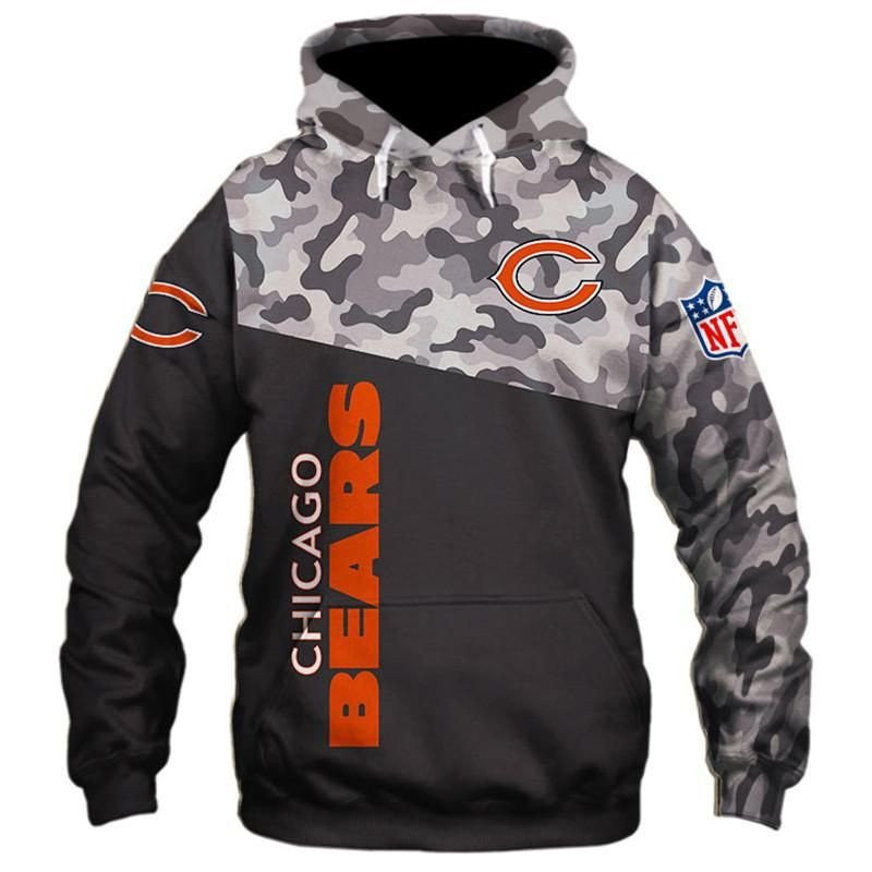 Chicago Bears Nfl Military 3D All Over Printed Sweatshirt, Hoodie, Zip Hoodie | Nfl Fan Gear For Men, Women