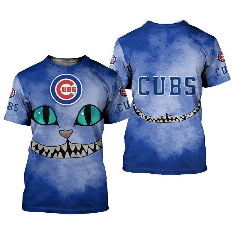 Chicago Cubs Cheshire Cat 3D All Over Printed Sweatshirt, Hoodie, Zip Hoodie | Mlb Special Edition Fan Gear For Men, Women