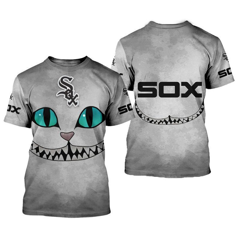 Chicago White Sox Cheshire Cat 3D All Over Printed Sweatshirt, Hoodie, Zip Hoodie | Mlb Special Edition Fan Gear For Men, Women