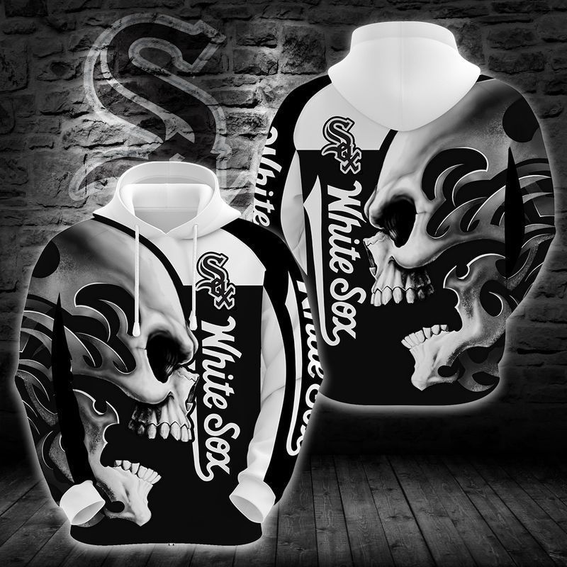 Chicago White Sox Skull 3D All Over Printed Sweatshirt, Hoodie, Zip Hoodie | Mlb Special Edition Fan Gear For Men, Women