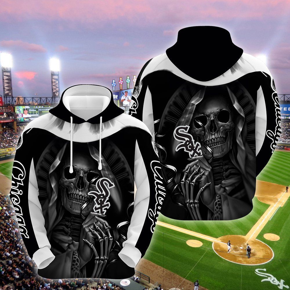 Chicago White Sox Skull 3D All Over Printed Sweatshirt, Hoodie, Zip Hoodie | Mlb Special Edition Fan Gear For Men, Women