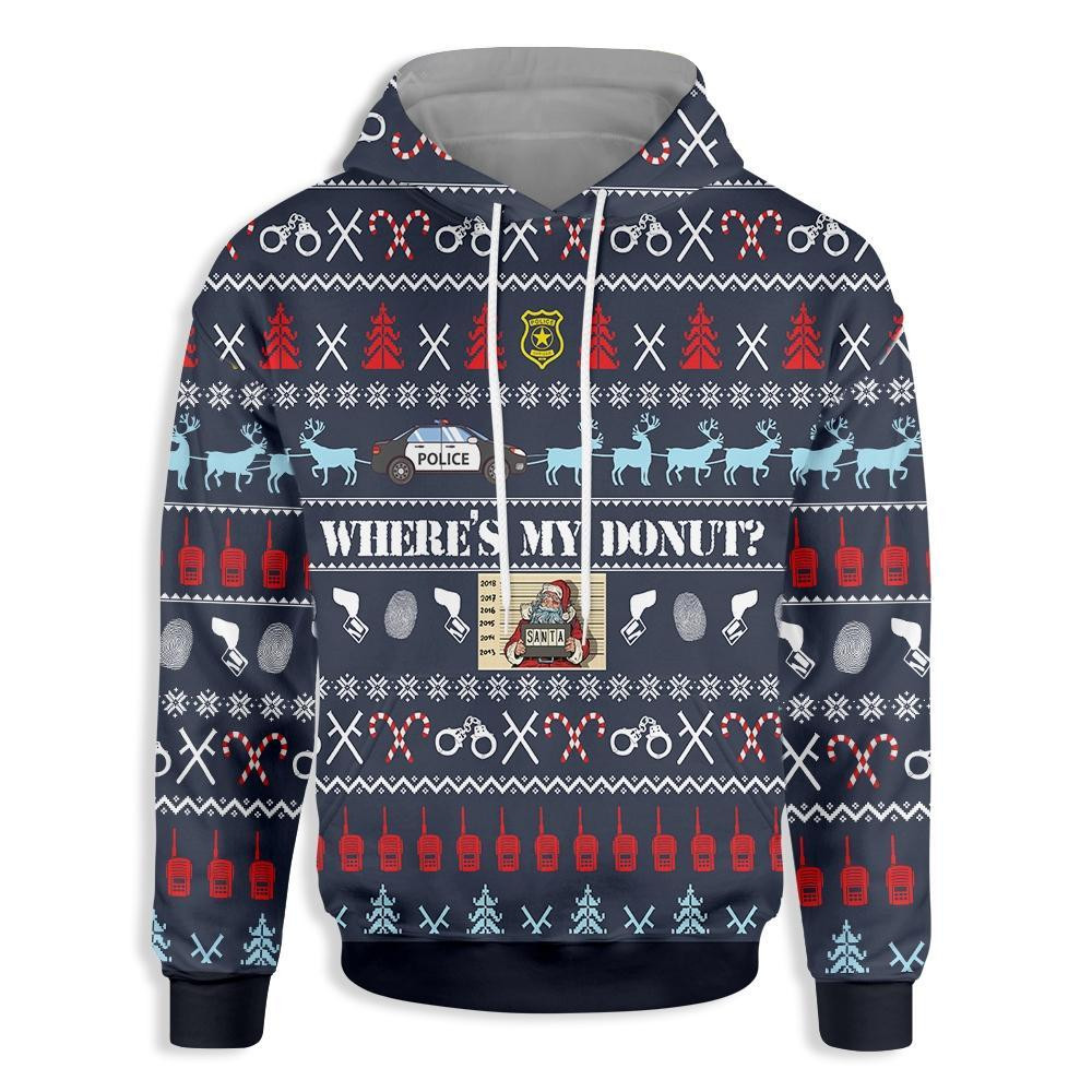 Christmas Police 3D All Over Printed Sweatshirt, Hoodie, Zip Hoodie | Fan Apparel For Men, Women