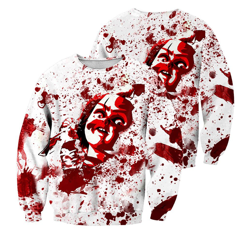 Chucky 3D All Over Printed Sweatshirt, Hoodie, Zip Hoodie | Fan Apparel For Men, Women
