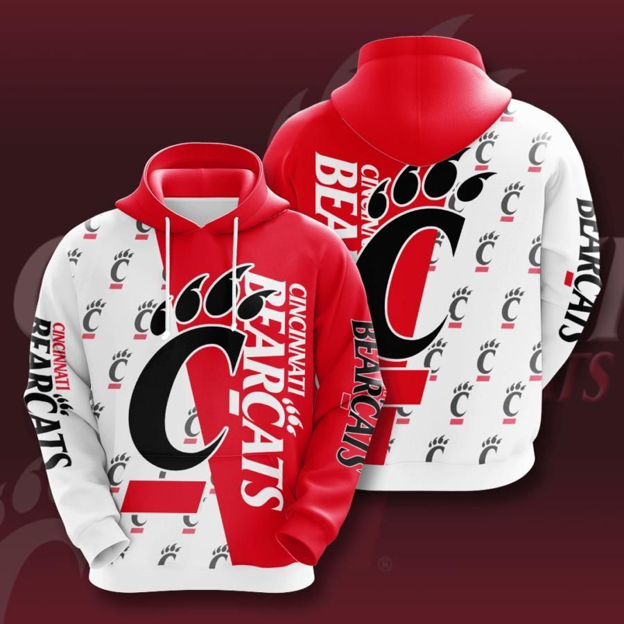 Cincinnati Bearcats 3D All Over Printed Sweatshirt, Hoodie, Zip Hoodie | Ncaa Fan Gear For Men, Women