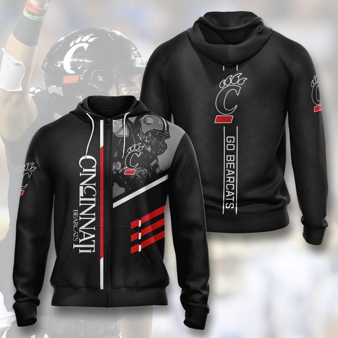 Cincinnati Bearcats 3D All Over Printed Sweatshirt, Hoodie, Zip Hoodie | Ncaa Fan Gear For Men, Women