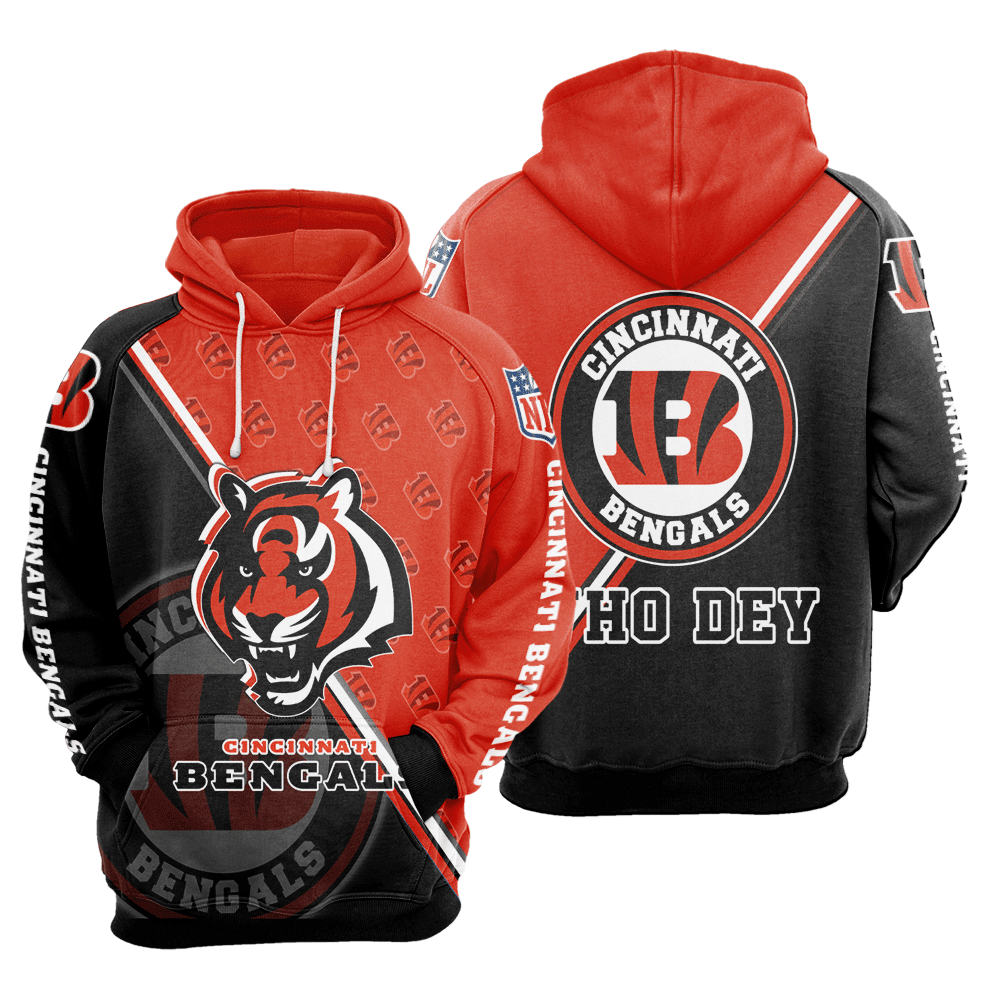 Cincinnati Bengals No407 Custom 3D All Over Printed Sweatshirt, Hoodie, Zip Hoodie | Nfl Fan Gear For Men, Women
