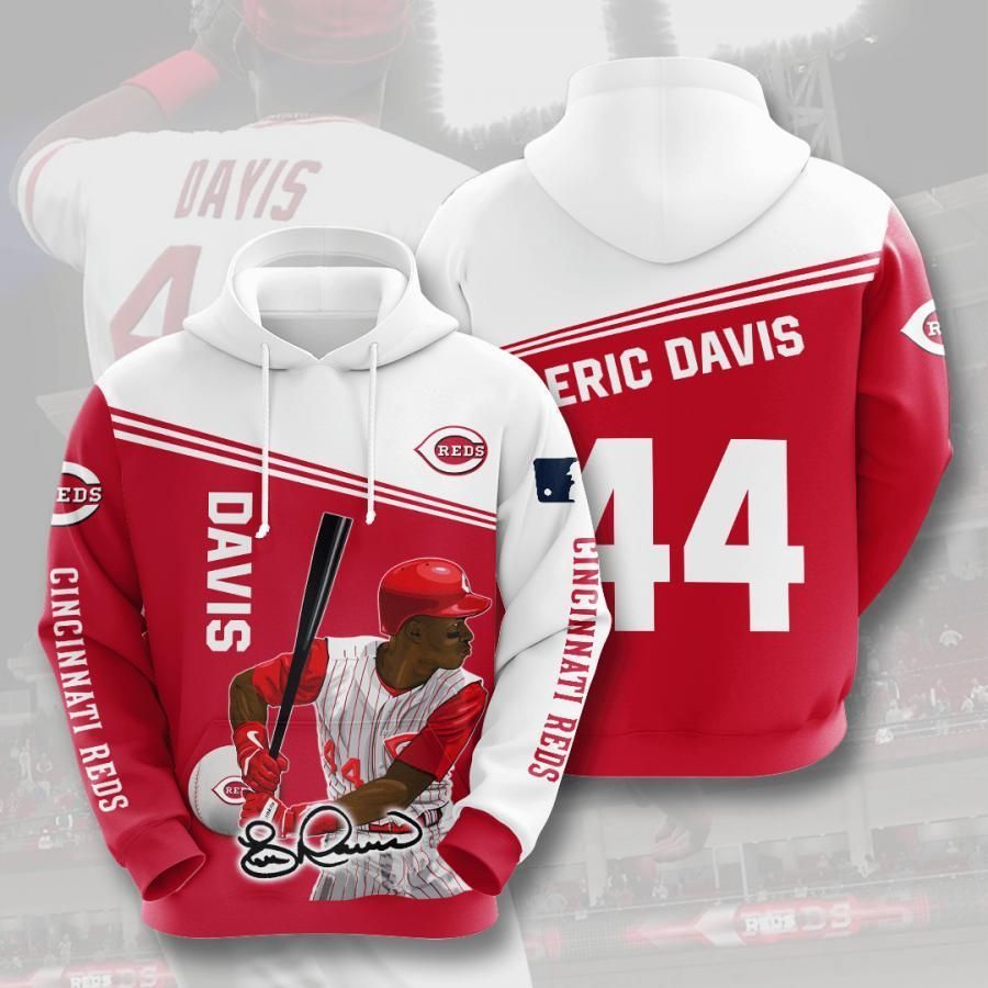 Cincinnati Reds Eric Davis 44 3D All Over Printed Sweatshirt, Hoodie, Zip Hoodie | Mlb Fan Gear For Men, Women