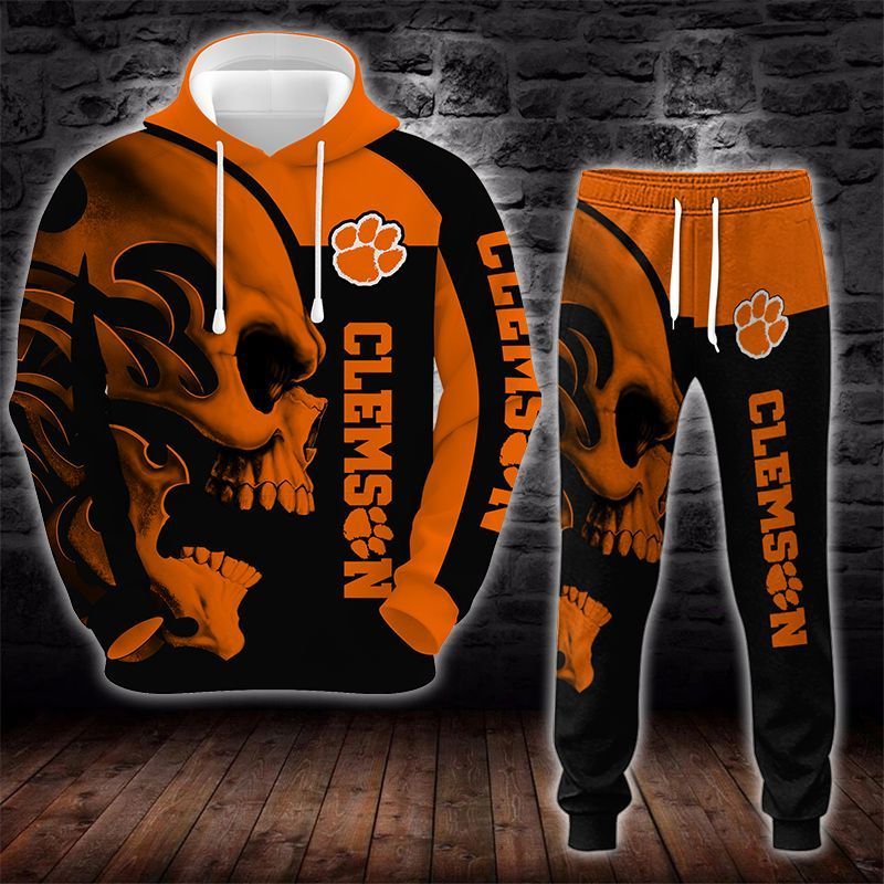 Clemson Tigers Skull 3D All Over Printed Sweatshirt, Hoodie, Zip Hoodie | Ncaa Special Edition Fan Gear For Men, Women