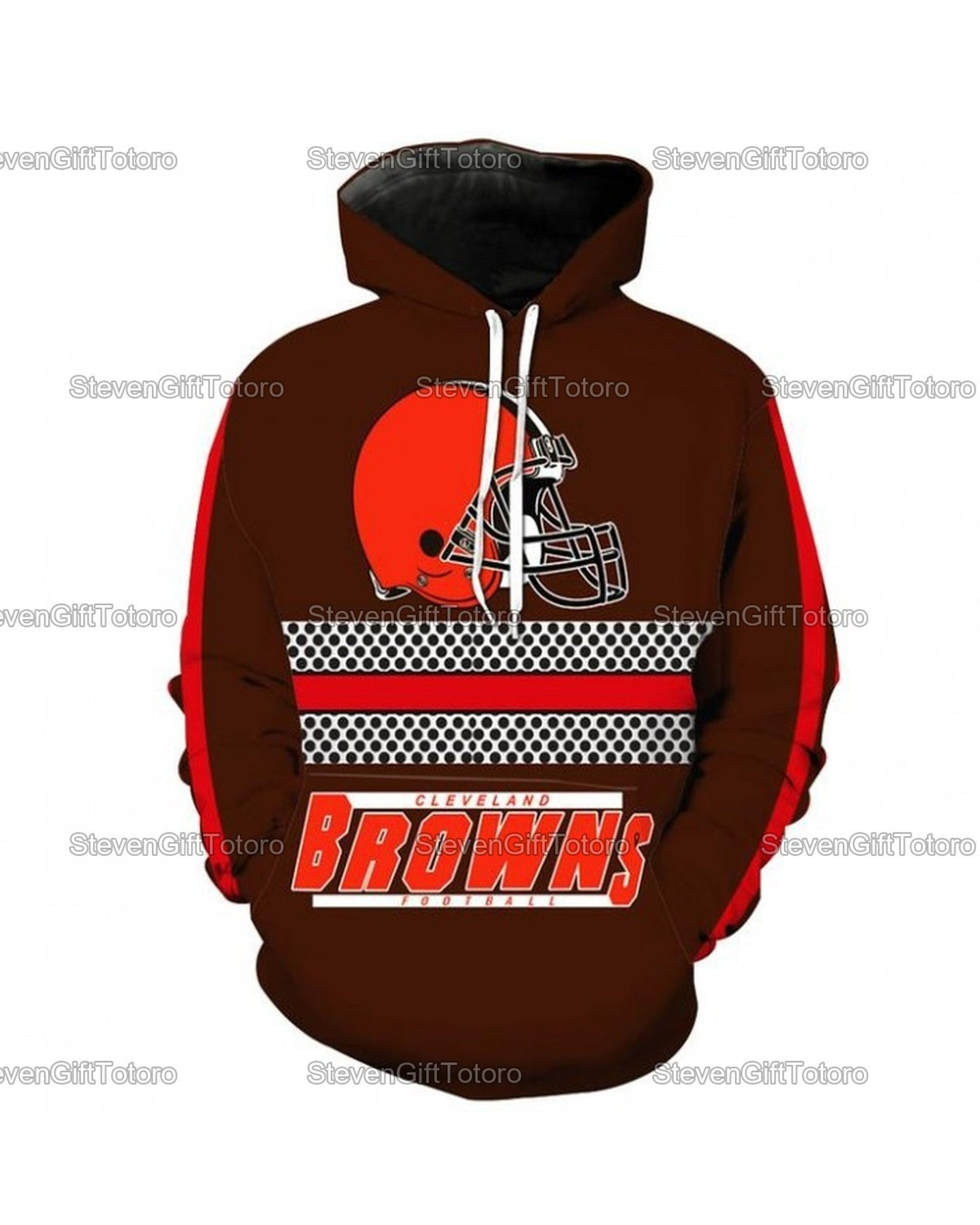 Cleveland Browns Nfl Logo 3D All Over Printed Sweatshirt, Hoodie, Zip Hoodie | Fan Apparel For Men, Women