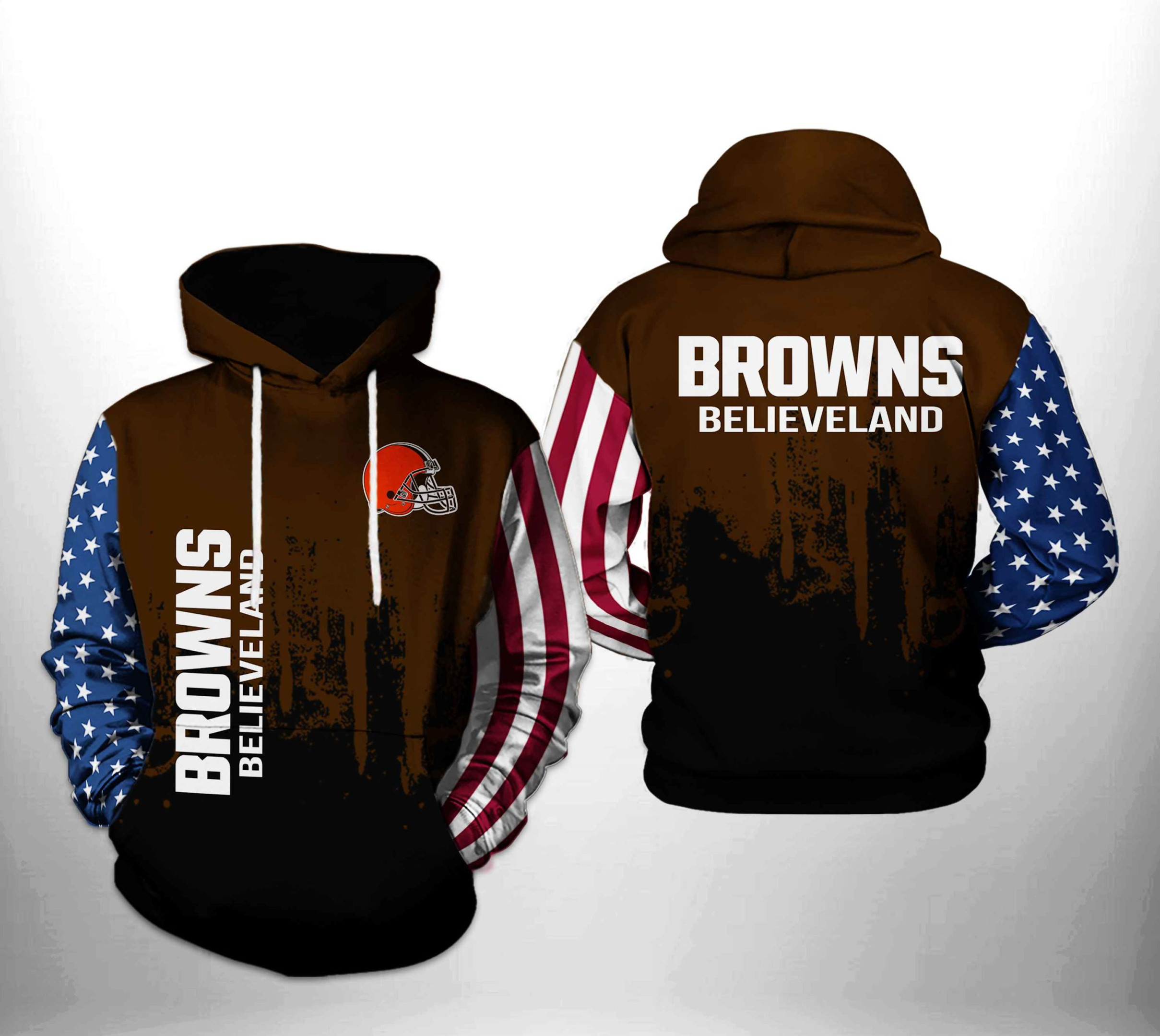 Cleveland Browns Nfl Team Us 3D All Over Printed Sweatshirt, Hoodie, Zip Hoodie | Fan Apparel For Men, Women