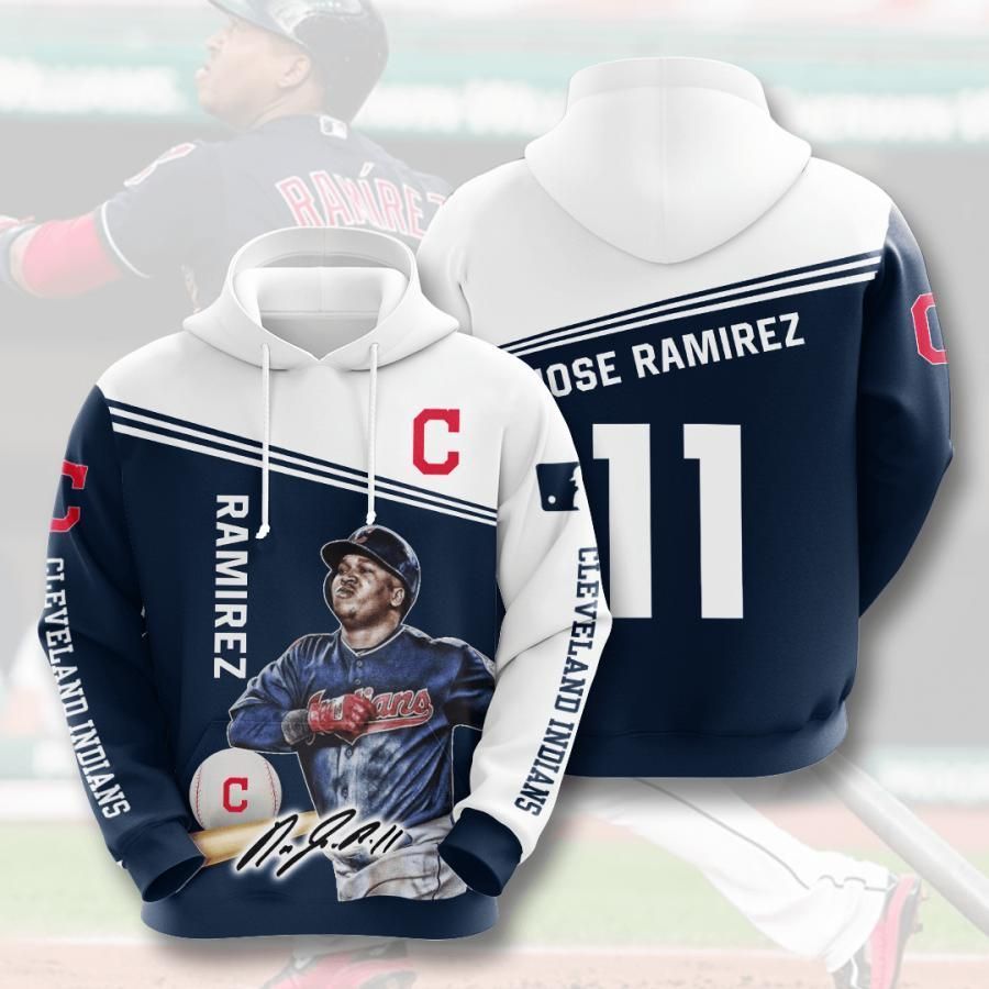 Cleveland Indians Jos Ramrez 11 3D All Over Printed Sweatshirt, Hoodie, Zip Hoodie | Mlb Fan Gear For Men, Women