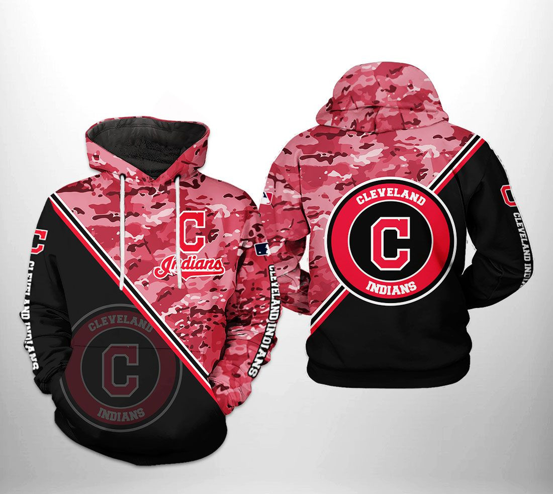 Cleveland Indians Mlb Camo Team 3D All Over Printed Sweatshirt, Hoodie, Zip Hoodie | Mlb Fan Gear For Men, Women