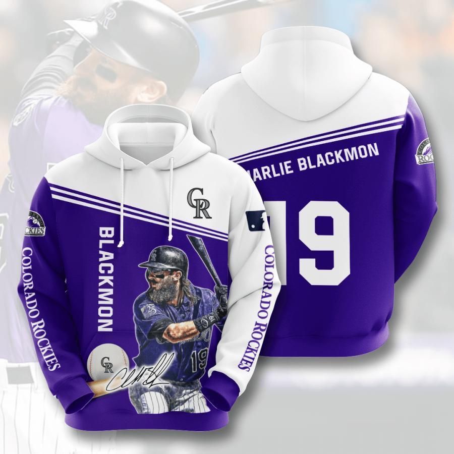 Colorado Rockies Charlie Blackmon 19 3D All Over Printed Sweatshirt, Hoodie, Zip Hoodie | Mlb Fan Gear For Men, Women