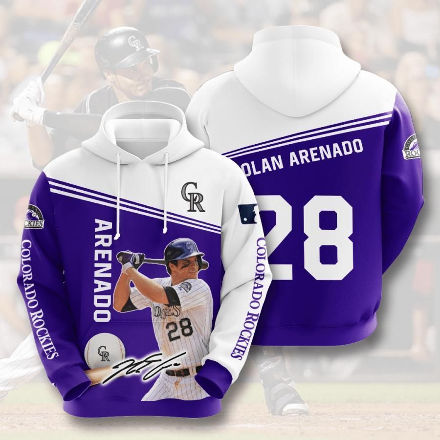 Colorado Rockies Nolan Arenado 28 3D All Over Printed Sweatshirt, Hoodie, Zip Hoodie | Mlb Fan Gear For Men, Women
