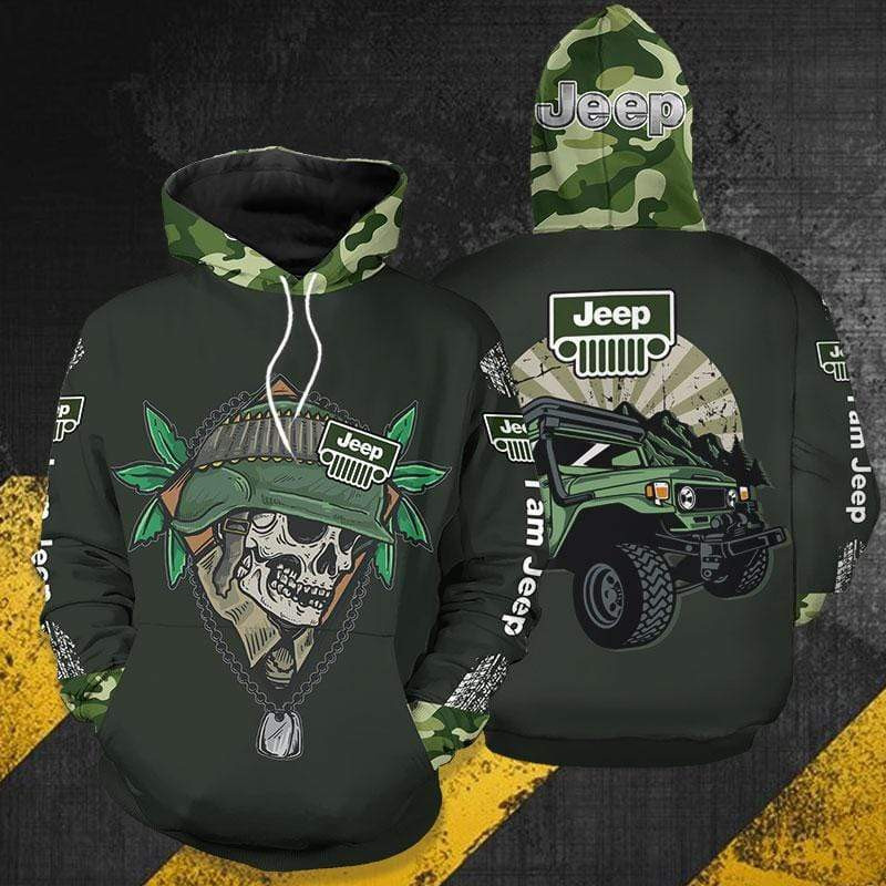 Cool Jeep Skull 3D All Over Printed Sweatshirt, Hoodie, Zip Hoodie | Special Edition Fan Apparel For Men, Women