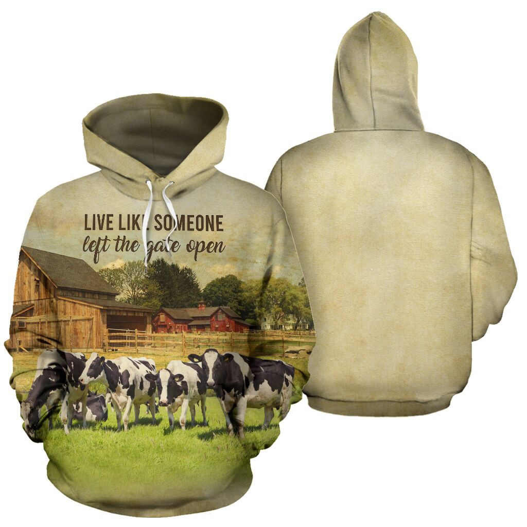 Cows Farm 3D All Over Printed Sweatshirt, Hoodie, Zip Hoodie | Fan Apparel For Men, Women