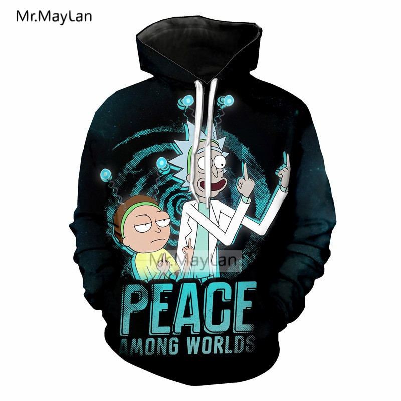 Crazy Rick And Morty 3D All Over Printed Sweatshirt, Hoodie, Zip Hoodie | Fan Apparel For Men, Women