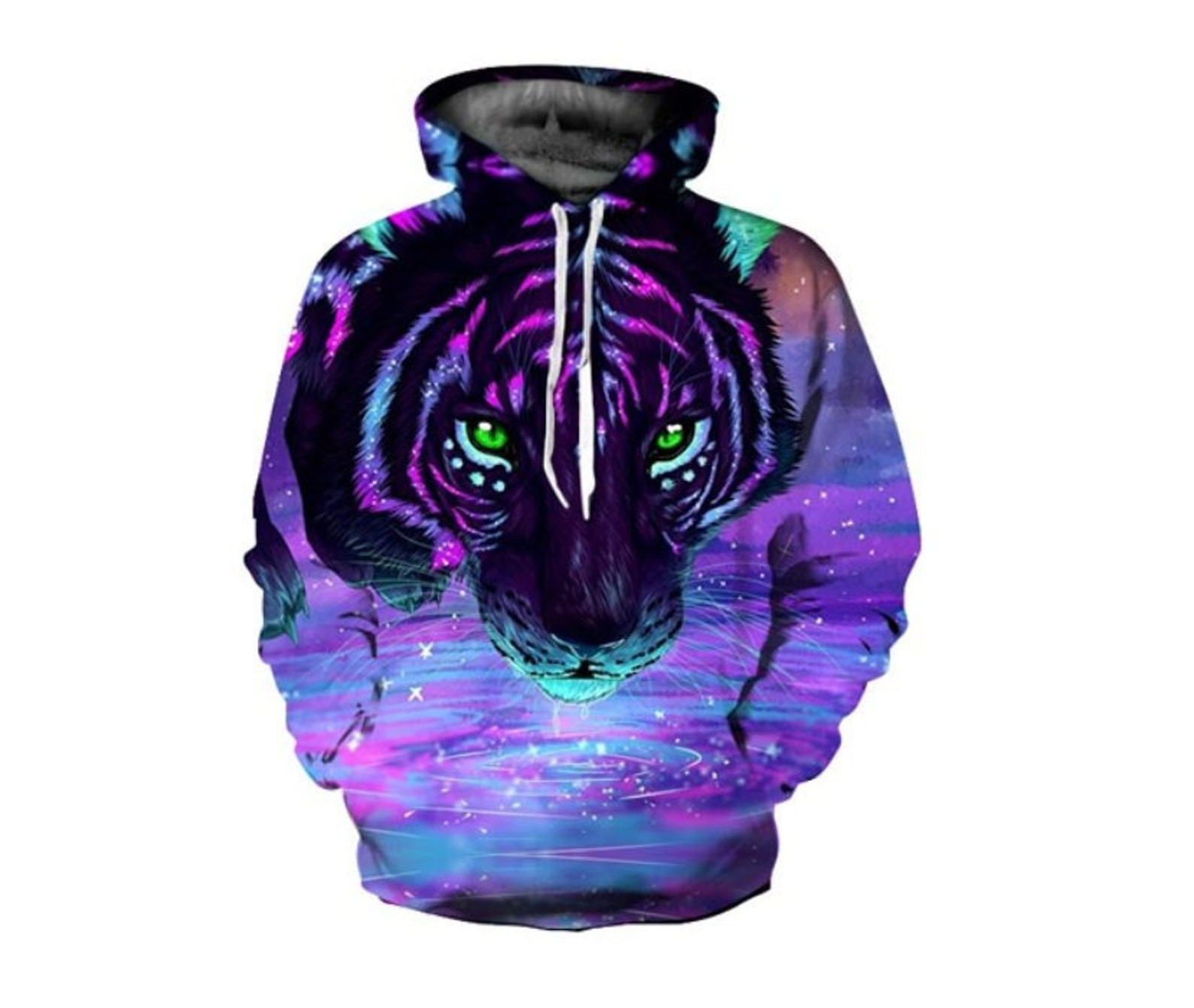 Creative Colorful Wild Tiger 3D All Over Printed Sweatshirt, Hoodie, Zip Hoodie | Nhl Fan Gear For Men, Women
