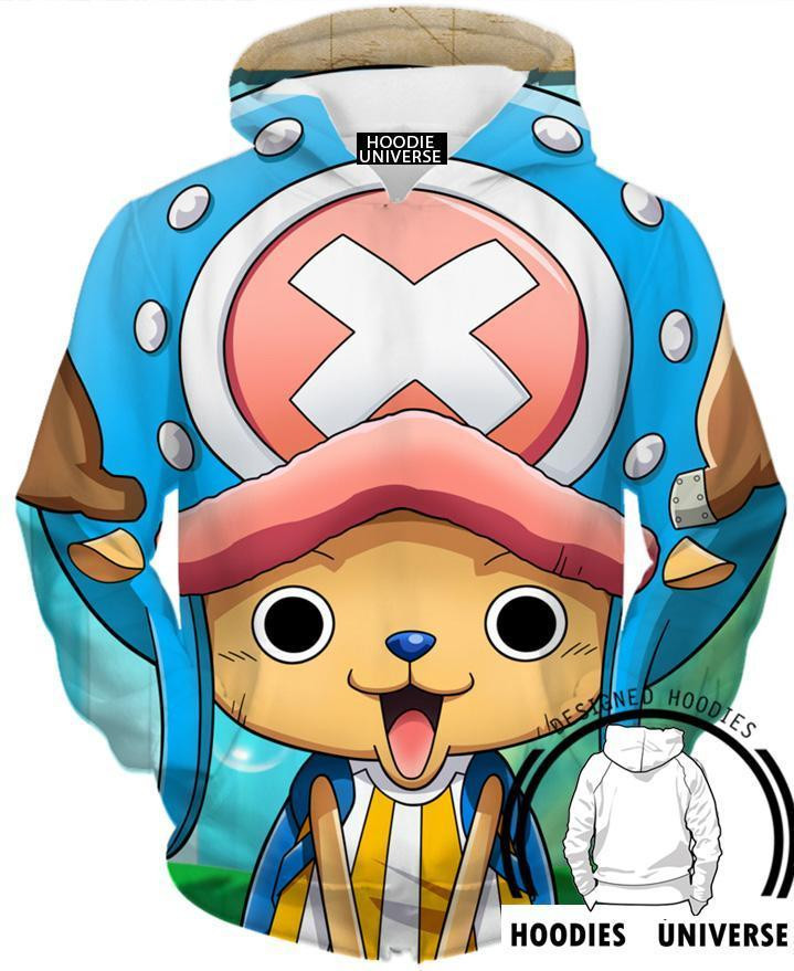 Cute Chopper One Piece 3D All Over Printed Sweatshirt, Hoodie, Zip Hoodie | Fan Apparel For Men, Women