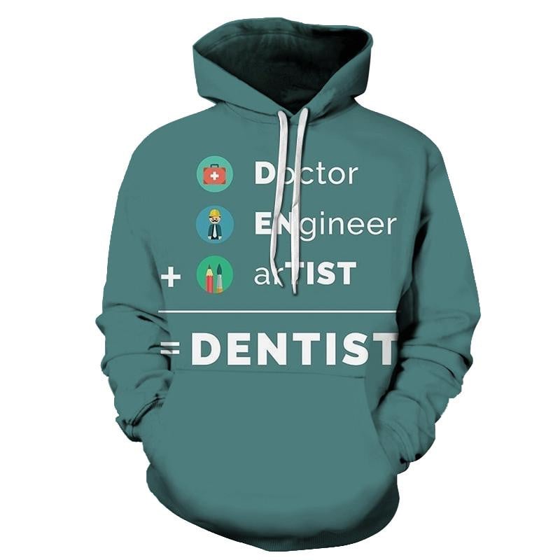 Cyan Dentist 3D All Over Printed Sweatshirt, Hoodie, Zip Hoodie | Fan Apparel For Men, Women