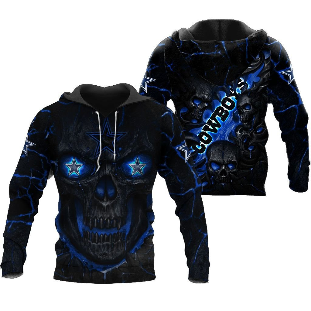 Dallas Cowboys Lava Skull Unisex 3D All Over Printed Sweatshirt, Hoodie, Zip Hoodie | Nfl Special Edition Fan Gear For Men, Women