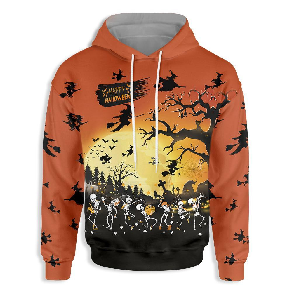 Dancing Skeletons 3D All Over Printed Sweatshirt, Hoodie, Zip Hoodie | Fan Apparel For Men, Women
