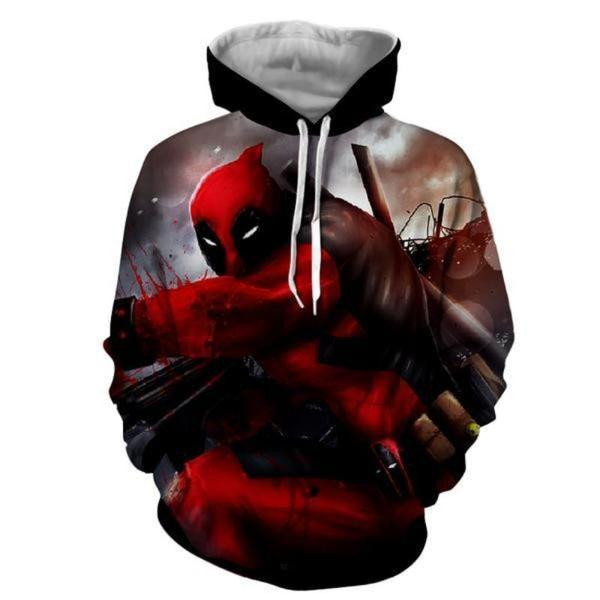 Deadpool Brown Mist 3D All Over Printed Sweatshirt, Hoodie, Zip Hoodie | Fan Apparel For Men, Women