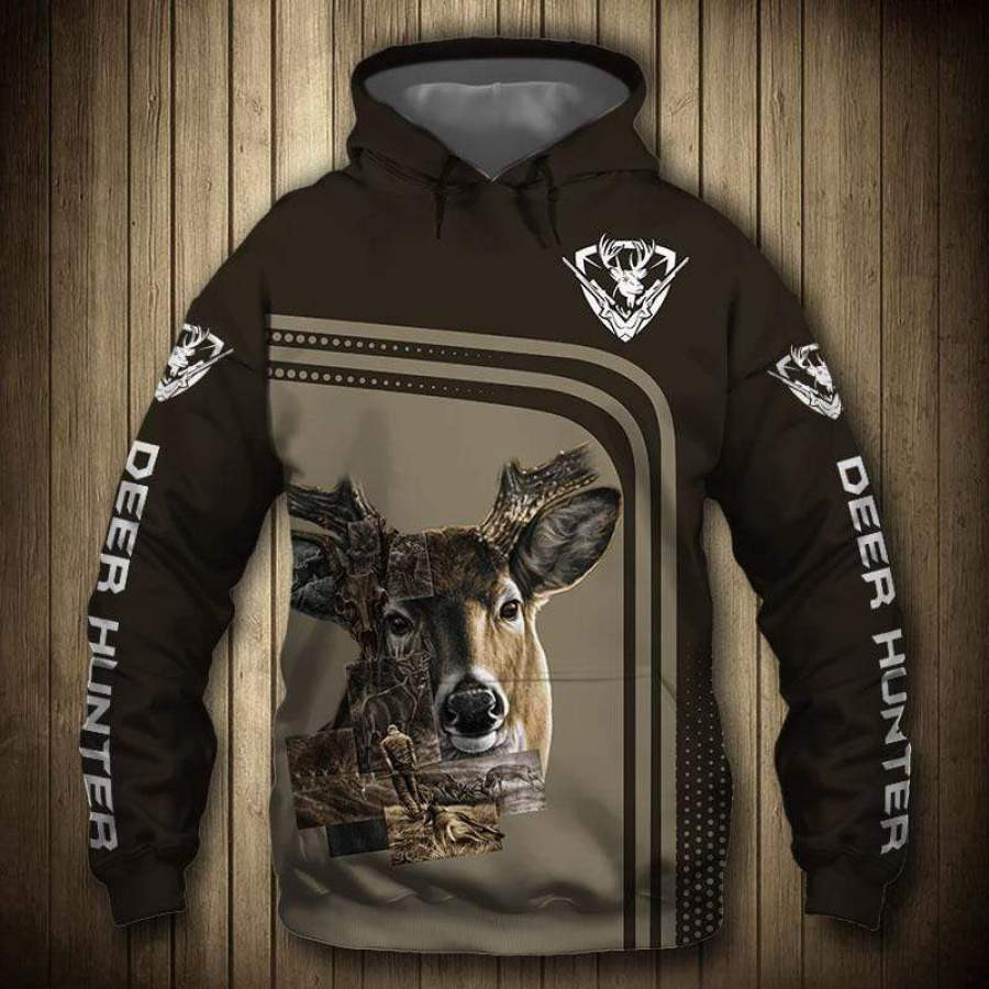 Deer Hunting 3D All Over Printed Sweatshirt, Hoodie, Zip Hoodie | Fan Apparel For Men, Women