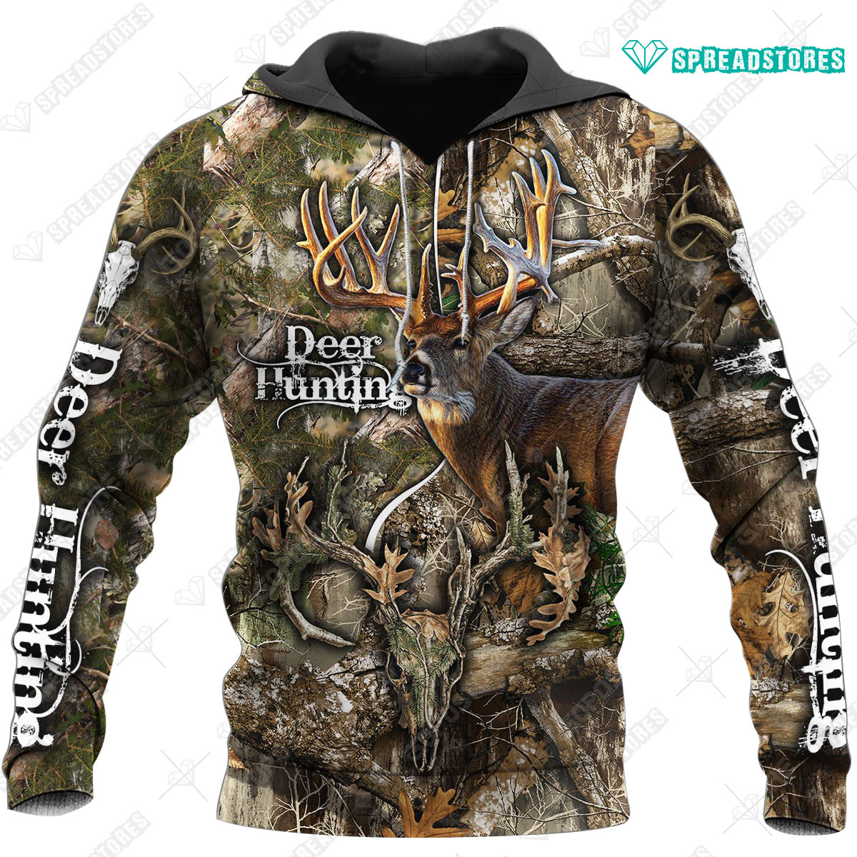 Deer Hunting Art 3D All Over Printed Sweatshirt, Hoodie, Zip Hoodie | Fan Apparel For Men, Women