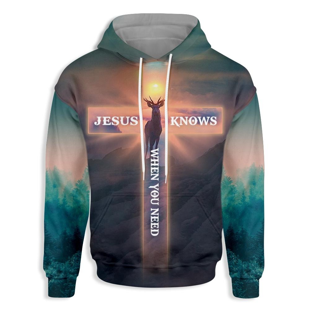 Deer Of God 3D All Over Printed Sweatshirt, Hoodie, Zip Hoodie | Fan Apparel For Men, Women