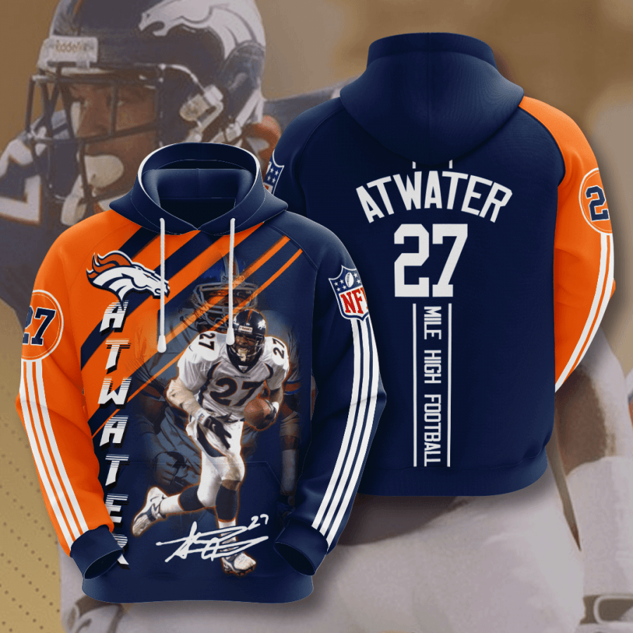 Denver Broncos Steve Atwater 3D All Over Printed Sweatshirt, Hoodie, Zip Hoodie | Nfl Fan Gear For Men, Women