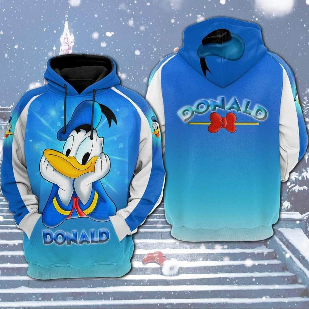 Disney Donald Duck 3D All Over Printed Sweatshirt, Hoodie, Zip Hoodie | Fan Apparel For Men, Women